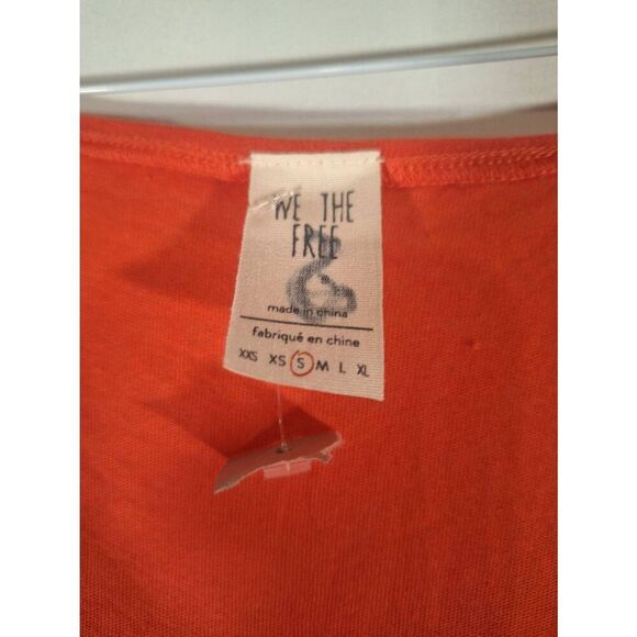 We The‎ Free Free People Distressed V-Neck Layered Raw Hem Tank Top Size S NWOT - Picture 2 of 4